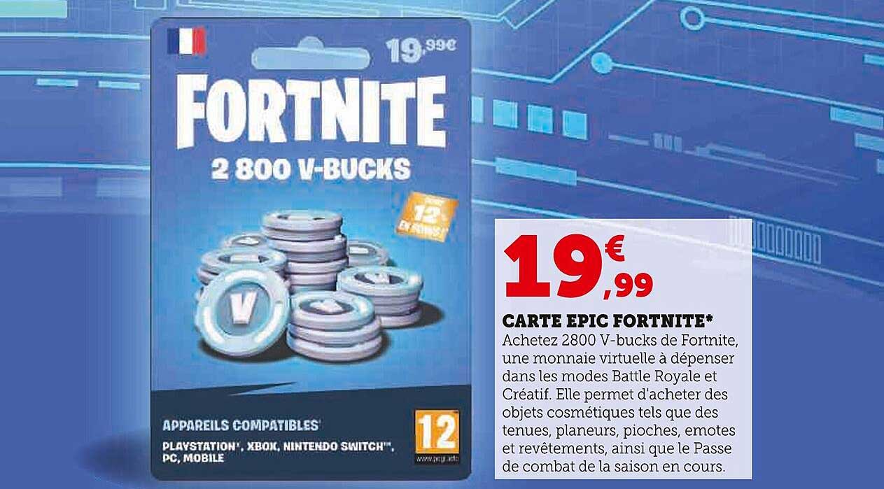 carte épic fortnite