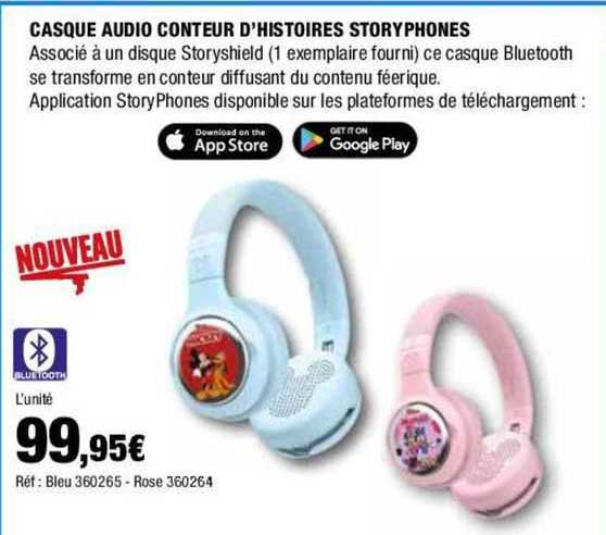 casque audio conteur d'histoires story phones