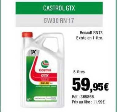 castrol gtx 5w30 rn 17