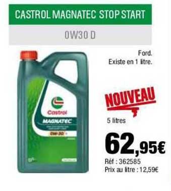 castrol magnatec stop start ow30 d