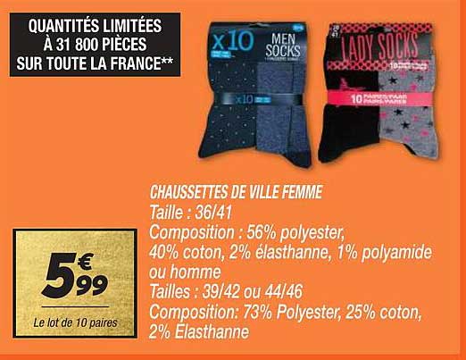 chaussettes de ville femme