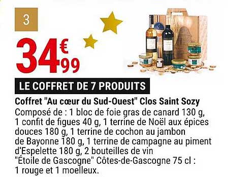coffret "au cœur du sud-ouest" clos saint sozy
