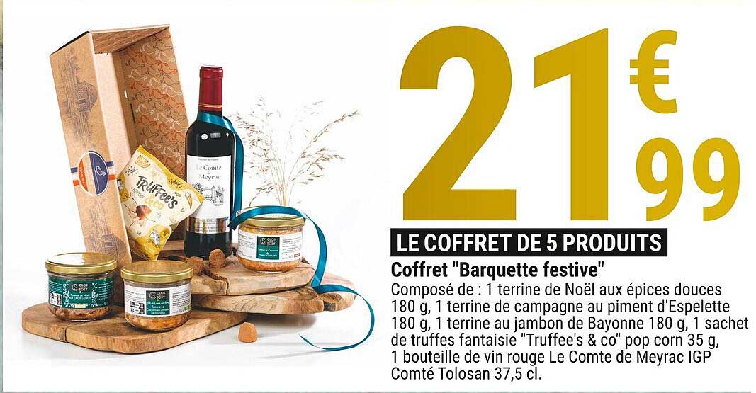 coffret "barquette festive"