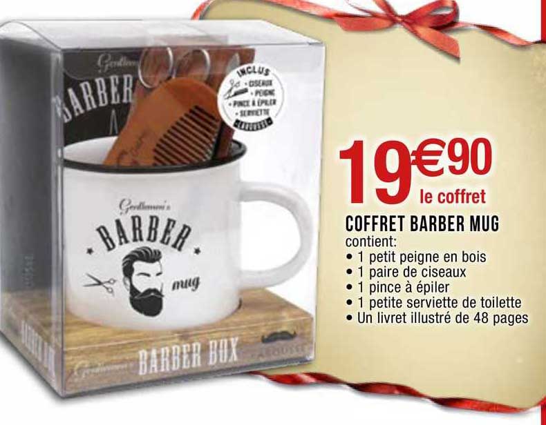 coffret barber mug