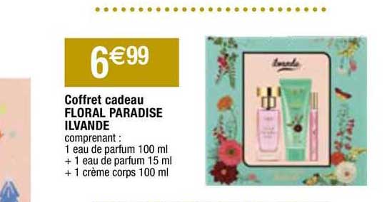 coffret cadeau floral paradise ilvande