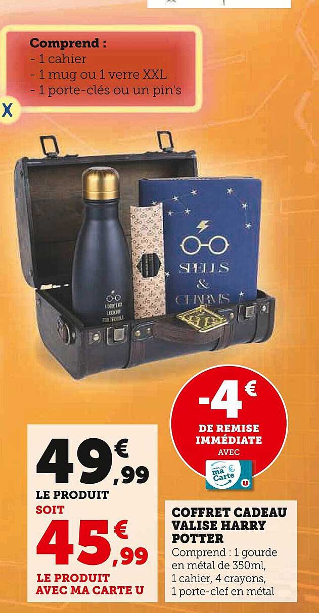 coffret cadeau valise harry potter