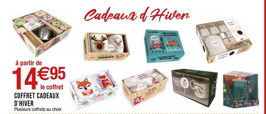 coffret cadeaux d'hiver