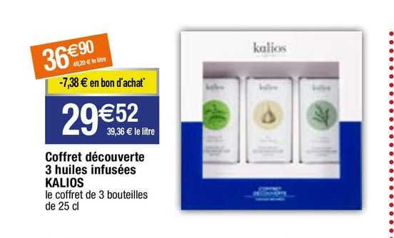 coffret découverte 3 huiles infusées kalios