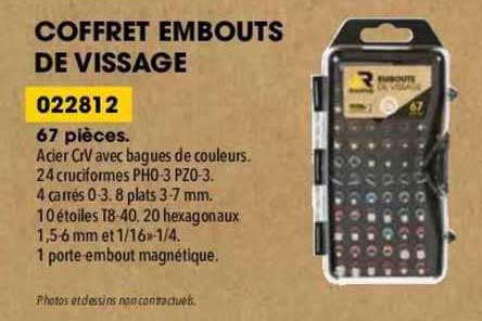coffret embouts de vissage
