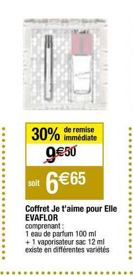coffret je t'aime pour elle evaflor