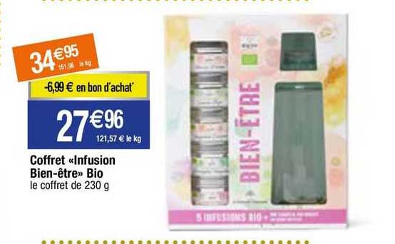 coffret «infusion bien-être» bio