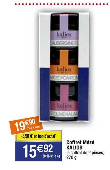coffret mézè kalios