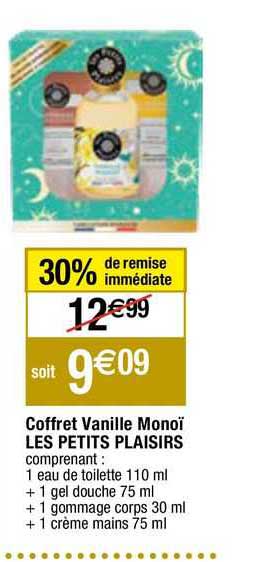 coffret vanille monoï les petits plaisirs