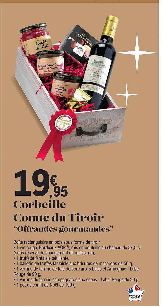 corbeille comté du tiroir "offrandes gourmandes"