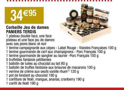 corbeille jeu de dames paniers terdis