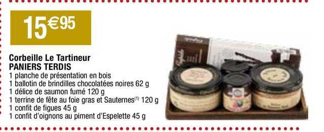 corbeille le tertineur paniers terdis