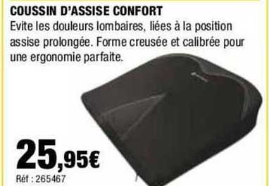 coussin d'assise confort