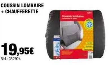 coussin lombaire + chaufferette