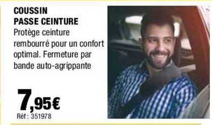 coussin passe ceinture