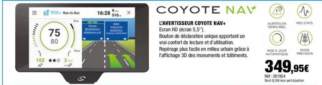 coyote nav l'avertisseur coyote nav+