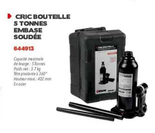 cric bouteille 5 tonnes embase soudée