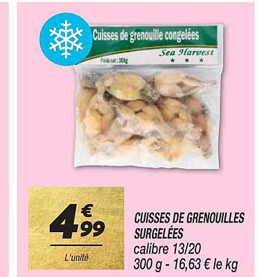 cuisses de grenouilles surgelées