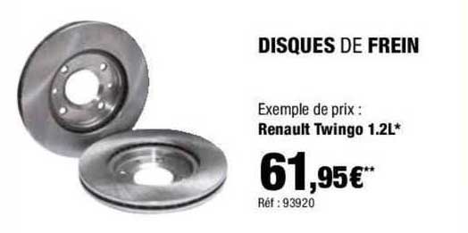disques de frein renault twingo 1.2l