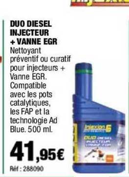 duo diesel injecteur + vanne egr