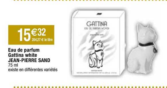 eau de parfum gattina white jean-pierre sand