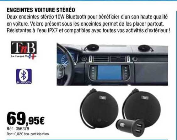 enceintes voiture stéréo