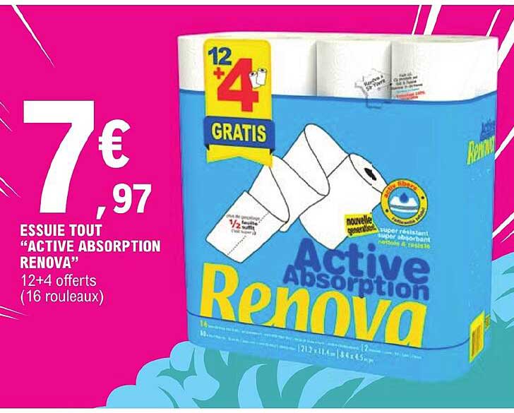 essuie tout active absorption renova