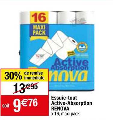 essuie-tout active-absorption renova