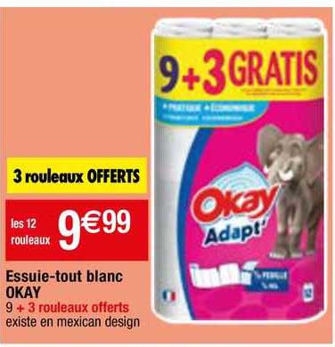 essuie-tout blanc okay