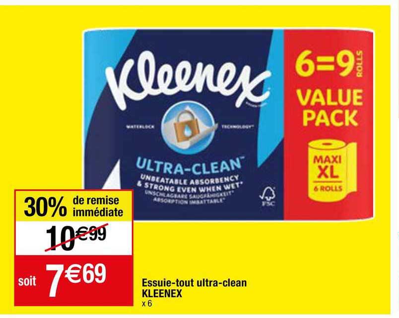 essuie-tout ultra-clean kleenex