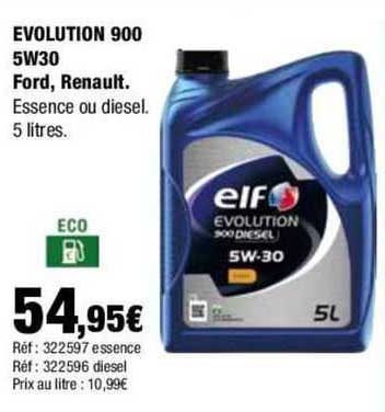 evolution 900 5w30 ford, renault