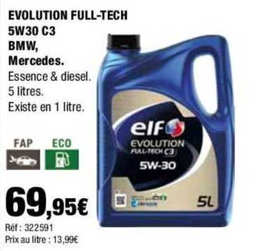 evolution full-tech 5w30 c3