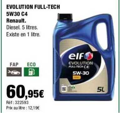 evolution full-tech 5w30 c4