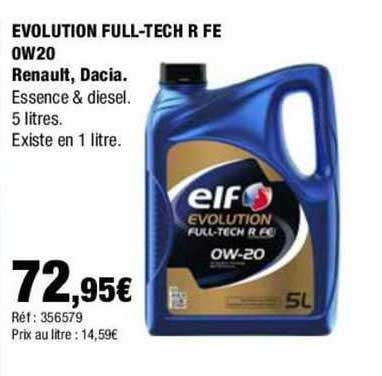 evolution full-tech r fe ow20 renault dacia