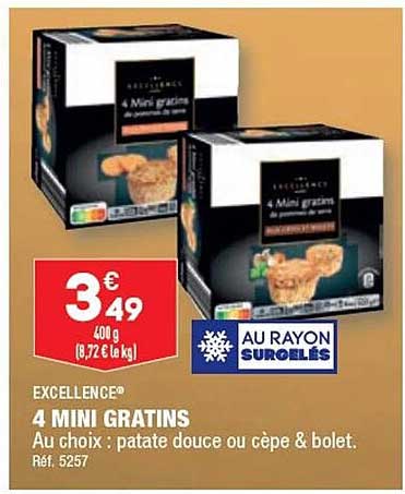 Excellence  4 Mini Gratins