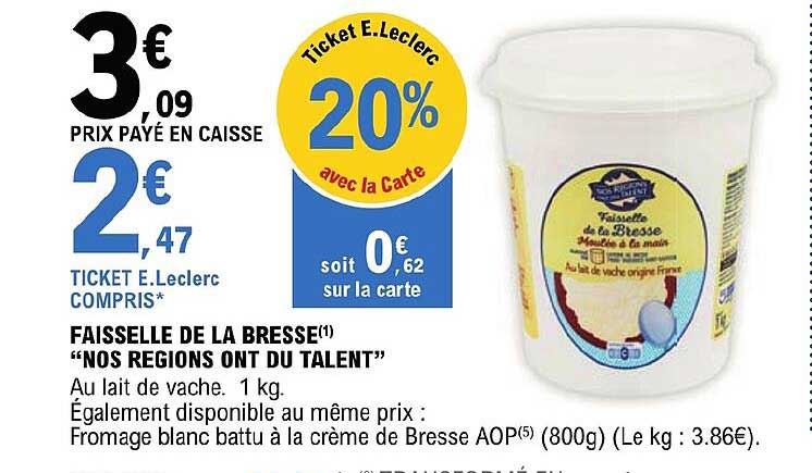 faisselle de la bresse "nos régions ont du talent"
