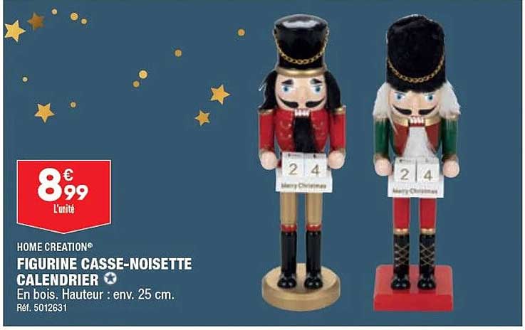 figurine casse-noisette calendrier home creation