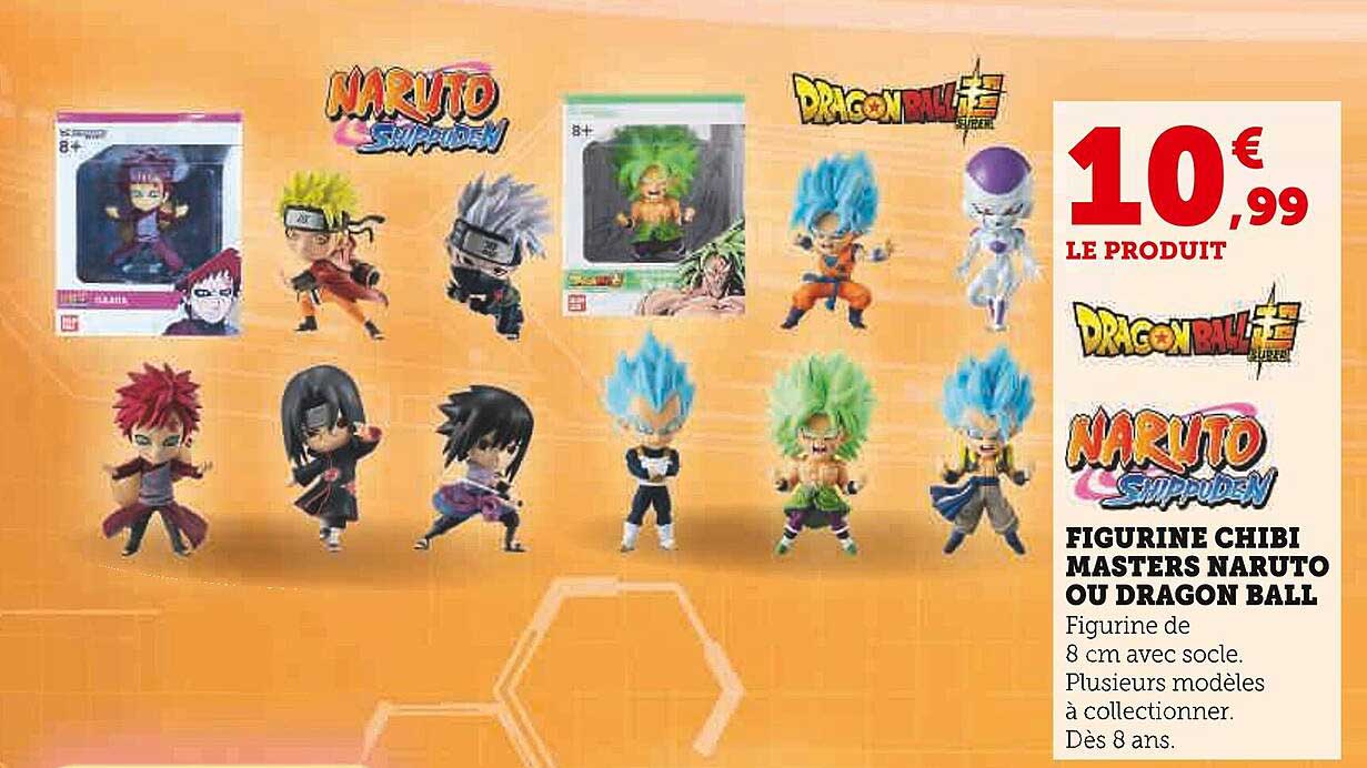 figurine chibi masters naruto ou dragon ball