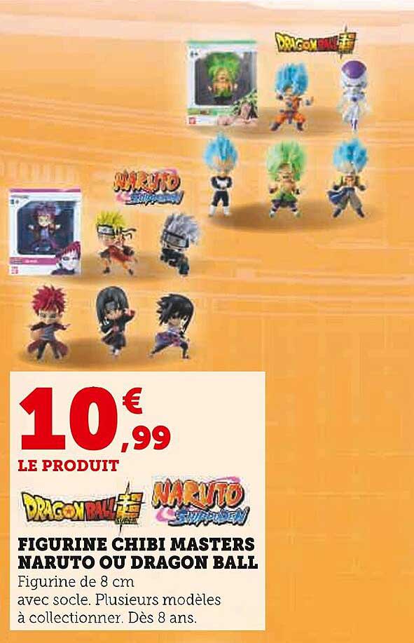 figurine chibi mastrs naruto ou dragon ball