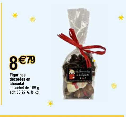 figurines décorées en chocolat
