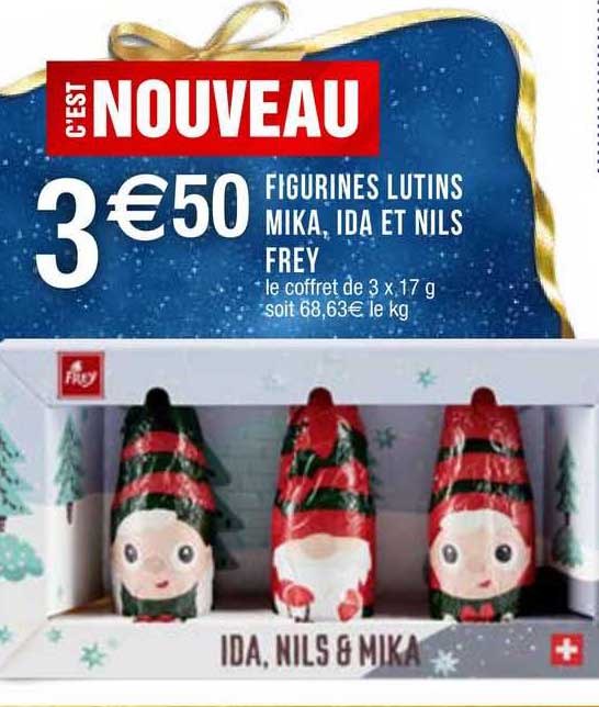 figurines lutis mika, ida et nils frey