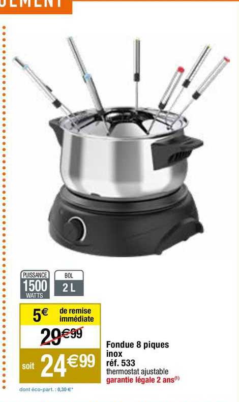 Fondue 8 Piques Inox