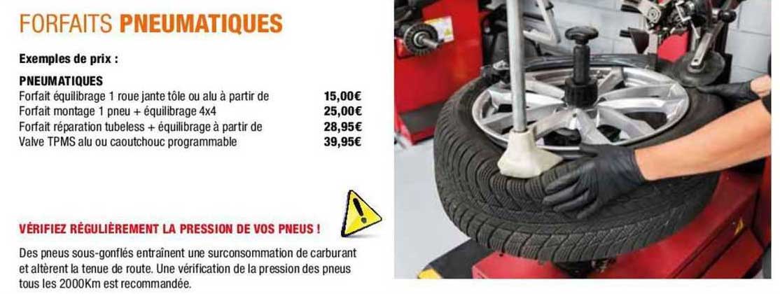 forfaits pneumatiques