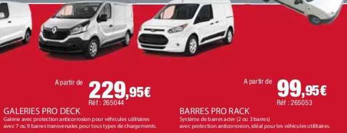 galeries pro deck barres pro rack
