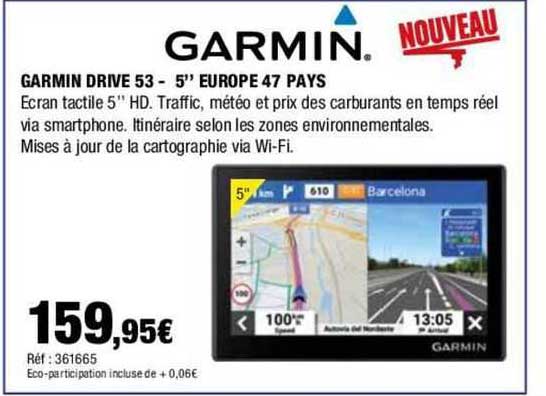 garmin drive 53 - 5" europe 47 pays