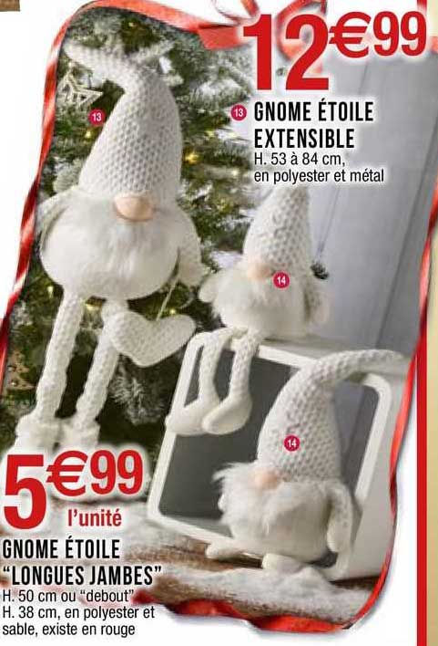 gnome étoile "longues jambes" gnome étoile extensible